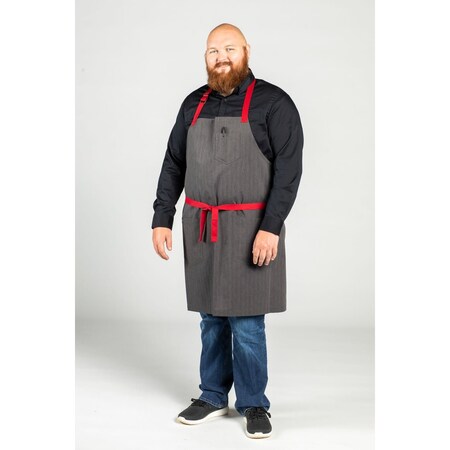 Uncommon Threads Rebel Bib Classic Broken Twill W/Red Web 3104-34W3